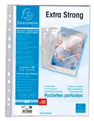 Exacompta - 50 Pochettes perforées - A4 - lisses - 9/100