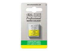 Winsor & Newton Professional Water Colour - peinture - aquarelle - citron sans cadmium - demi-plateau