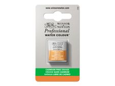 Winsor & Newton Professional Water Colour - peinture - aquarelle - orange sans cadmium - demi-plateau