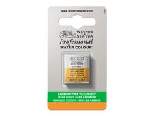 Winsor & Newton Professional Water Colour - peinture - aquarelle - jaune profond sans cadmium - demi-plateau