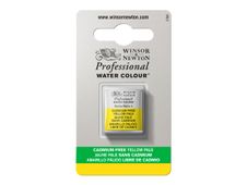 Winsor & Newton Professional Water Colour - peinture - aquarelle - jaune pale sans cadmium - demi-plateau