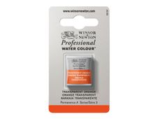 Winsor & Newton Professional Water Colour - peinture - aquarelle - orange transparent - demi-plateau