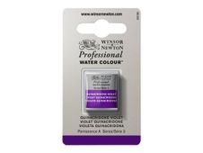 Winsor & Newton Professional Water Colour 550 - peinture - aquarelle - violet de quinacridone - demi-plateau