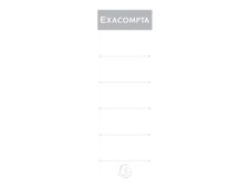 Exacompta - étiquettes classeur à levier - blanc (pack de 10)