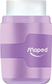 Maped Connect Pastel - Taille-crayons 2 trous Gomme 2-en-1 - disponible dans différentes couleurs