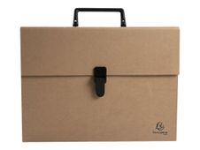 Exacompta Eterneco - Valisette trieur à soufflet 18 postitions - marron