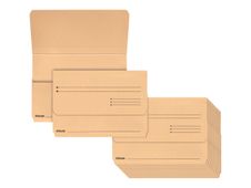 Esselte - 25 Chemises à rabat avec dos extensible - 275 g/m² - chamois