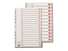 Esselte - intercalaire - A4 Maxi - à onglets - gris