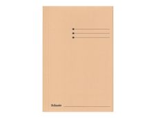 Esselte Manilla - chemise à 3 rabats - Folio - pour 200 feuilles - chamois (pack de 50)