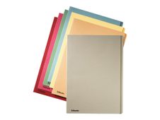 Esselte Manilla - chemise - Folio - à onglets - chamois (pack de 100)