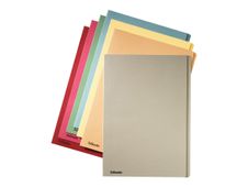 Esselte Manilla - chemise - Folio - à onglets - jaune (pack de 100)