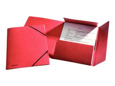 Esselte Rainbow - chemise à 3 rabats - A4 - pour 350 feuilles - rouge