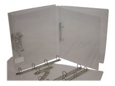 Bronyl Cristal Lines - Classeur soupe à anneaux - A4 - Transparent