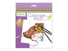 Avenue Mandarine Wild 4 - Livre à colorier - 200 x 250 mm - 28 feuilles / 56 pages - couverture violette