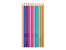 Faber-Castell SPARKLE - 12 crayons de couleur - couleurs assorties