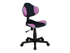 Fauteuil de bureau ADEL - noir/rose