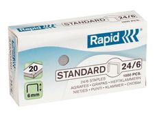 Rapid Standart - grapas - 24/6 - 6 mm - paquete de 1000