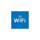 Etiqueta adhesiva de senalizacion zona wifi