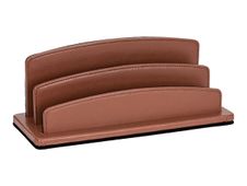 Quo Vadis Satiny - Trieur demi-rond 2 compartiments - 26 x 10,5 cm - marron