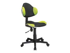 Fauteuil de bureau enfant ADEL - noir et vert