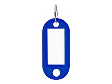 PAVO - porte-clé - 50 x 23 mm - bleu - pack de 100