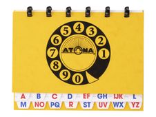 ATOMA - Répertoire téléphonique - 14 x 18 cm - 40 pages - rétro