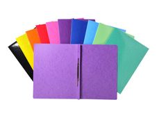 Exacompta Iderama - chemise à lamelle - pour A4 - capacité : 200 feuilles - noir, jaune, violet, rouge, orange, rose, bleu clair, vert foncé, bleu foncé, vert anis (pack de 25)