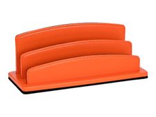 Quo Vadis Satiny - Trieur demi-rond 2 compartiments - 26 x 10,5 cm - orange