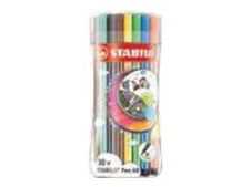 STABILO Pen 68 - Pack de 30 feutres - couleurs assorties
