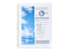 Exacompta - 10 Pochettes perforées à soufflet - A4 - lisse - 20/100