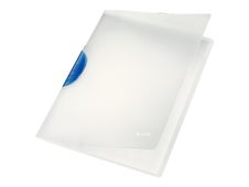 Leitz ColorClip Magic - Chemise à clip A4 - pour 30 feuilles - translucide avec pince bleue