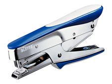 Leitz niettang - 15 vellen - plastic, metaal - metallic blauw
