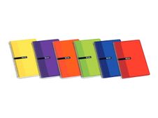 ENRI F° - Cuaderno - encuadernado espiral - 80 hojas / 160 páginas - cuadriculado - disponible en diferentes colores