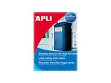 Apli Agipa - 280 Etiquettes adhésives polyester blanches - 99,1 x 38,1 mm - pour imprimantes laser - résistantes à l'humidité
