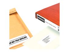 APLI PAPER - Autoadhesivo - blanco - 190 x 38 mm 175 etiqueta(s) (25 hoja(s) x 7) etiquetas permanentes