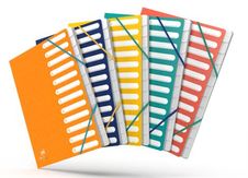 Oxford Bicolor Recyc+ - Trieur carte 12 positions - A4 - disponible dans différentes couleurs