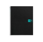 Notebook The Original, Couverture souple, A5, quadrillage 5x5 mm, 80 feuilles de 1 couleur, Miquelrius, Turquoise.
