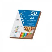 Dohe cartulina 50h. 180g A4 marron