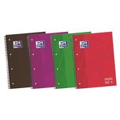 Oxford ebook 4 colores A4+ 120 hojas 5x5 separadores 50% hojas gratis