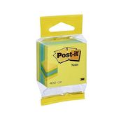 Post-it 51x51 minicubo 400 hojas amarillo limon -blister-