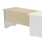 Ala para mesa de oficina serie work 100x60 aluminio-haya precio solo para el ala, la mesa principal se compra