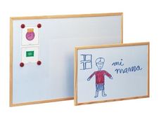 Faibo - Encerado - 600 x 900 mm - magnético - blanco metálico