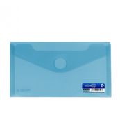Sobre para recibos con cierre de velcro azul