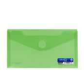 Sobre para recibos con cierre de velcro verde