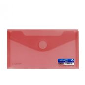 Sobre para recibos con cierre de velcro rojo