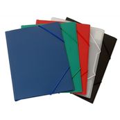 Carpeta con gomas A4+ azul marino