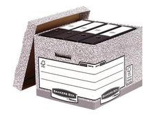 R-Kive System - Caja de almacenamiento - para A4, Folio - gris, blanco