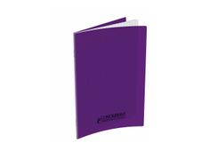 Conquérant Classique - Cahier polypro 17 x 22 cm - 48 pages - grands carreaux (Seyes) - violet