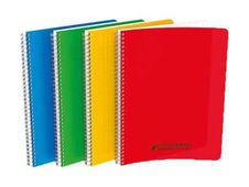 Conquérant Classique - Cahier polypro à spirale A4 (21x29,7cm) - 100 pages - petits carreaux (5x5 mm) - disponible dans différentes couleurs