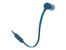 JBL T110 - Ecouteurs filaire avec micro - intra-auriculaire - bleu